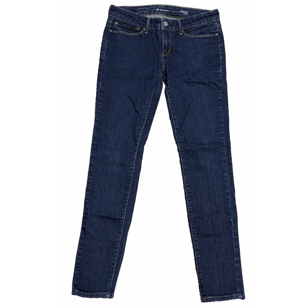 LEVI'S Women's sz 27 SLIGHT CURVE Modern Rise Skinny Dark Wash Low Rise Jeans